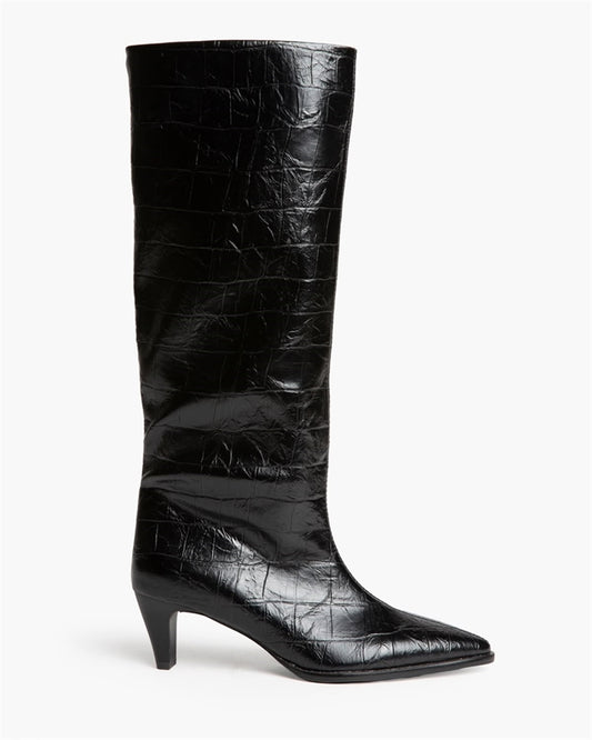 BOTAS ALTAS TACON ATRAS COCO NEGRO