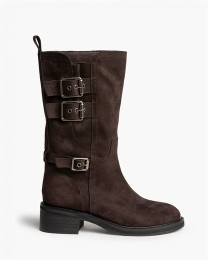 BOTA BIKER TRES CORREAS  CAFE
