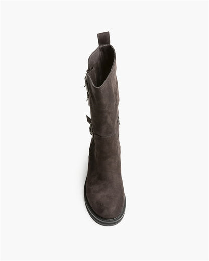 BOTA BIKER TRES CORREAS  CAFE