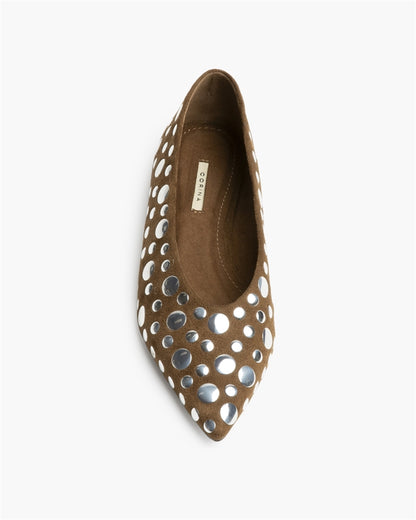 BAILARINA TACHUELA GRANDE PLATA CAMEL