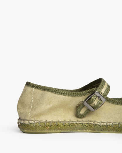 ALPARGATA MERCEDITAS YUTE VERDE