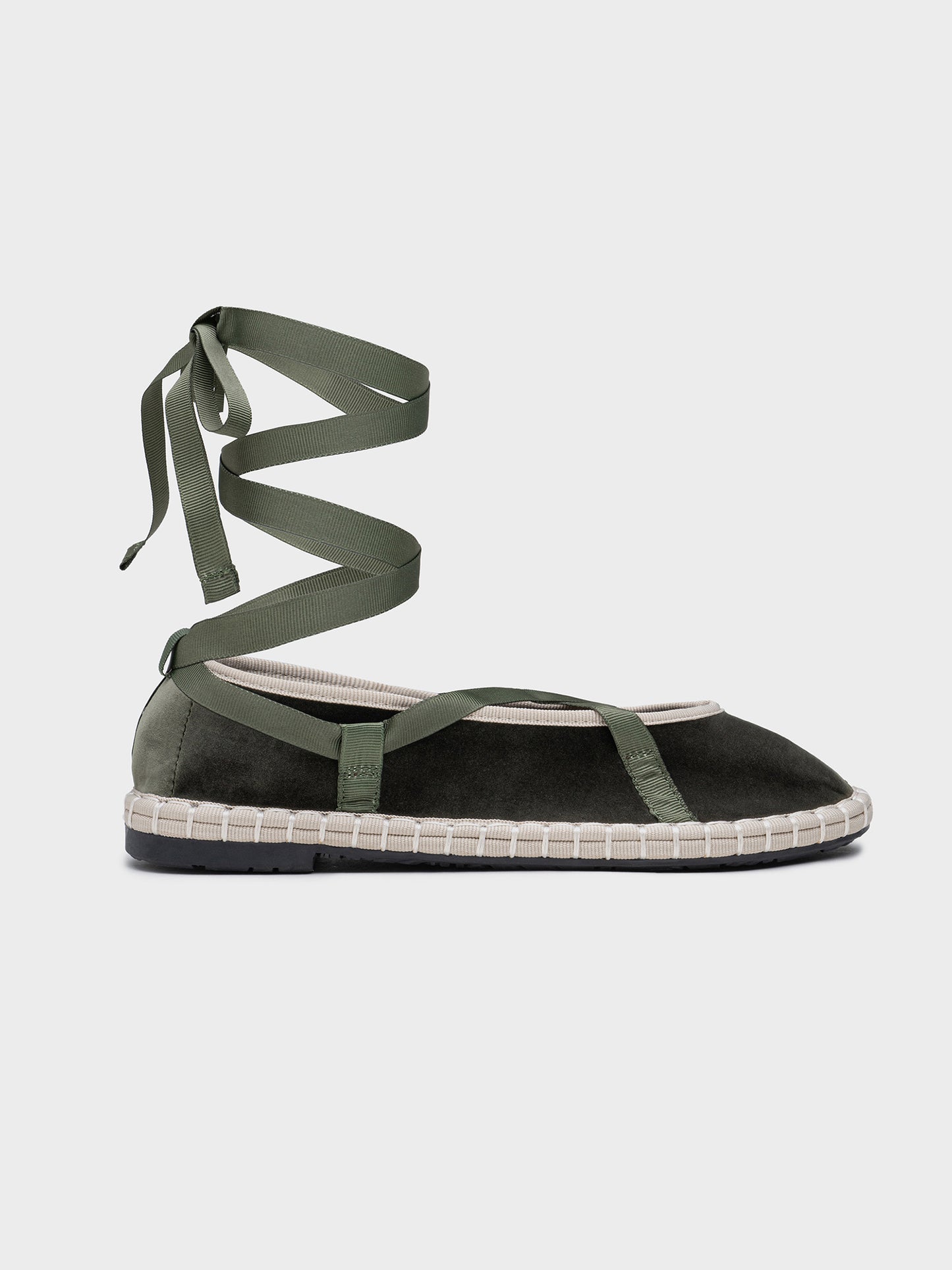 MERCEDITAS CARMEN CINTA TERCIOPELO OLIVE