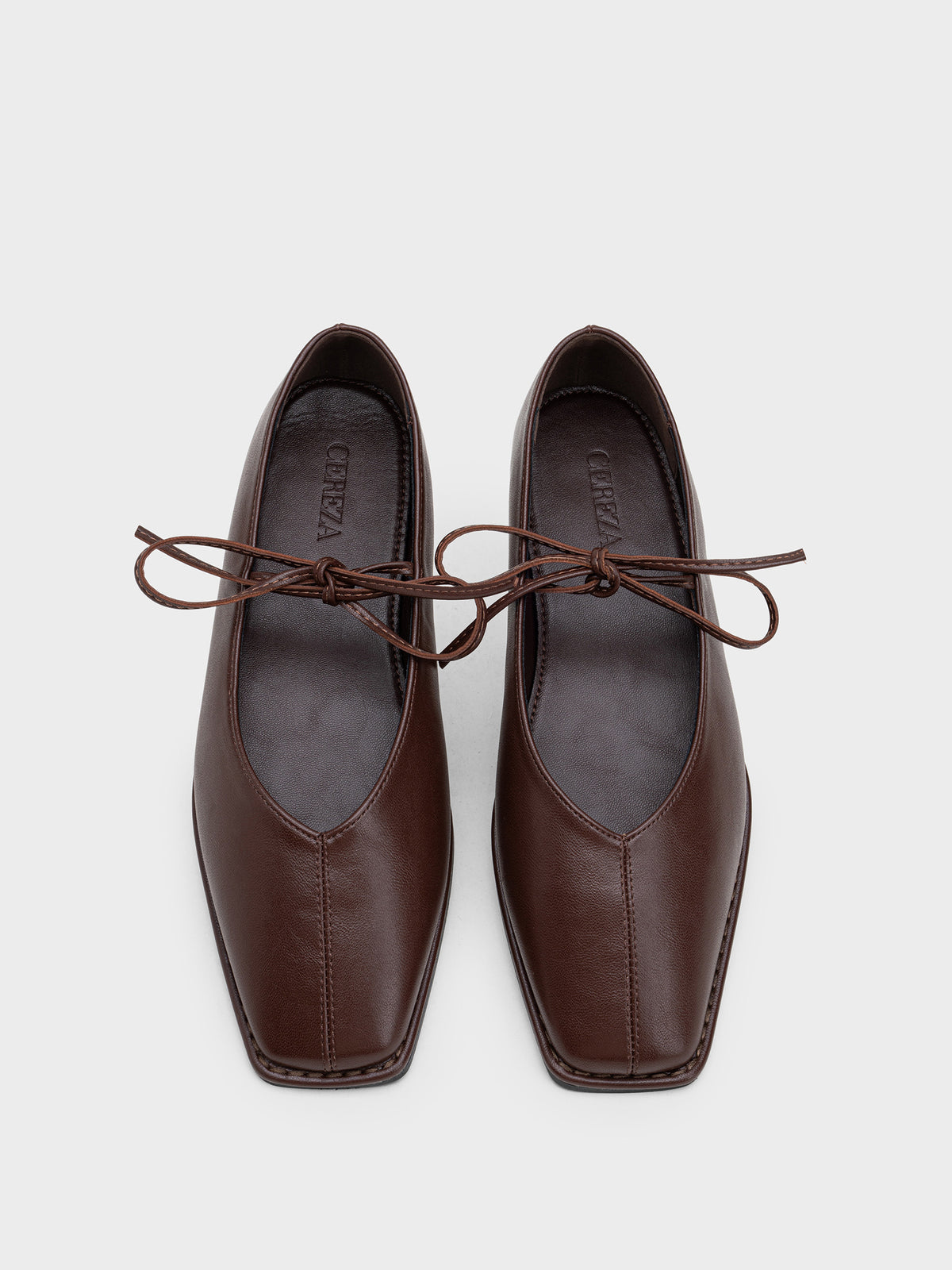 ZAPATO CORDONES PUNTA CUADRADA BROWN