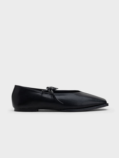 ZAPATO CORDONES PUNTA CUADRADA BLACK