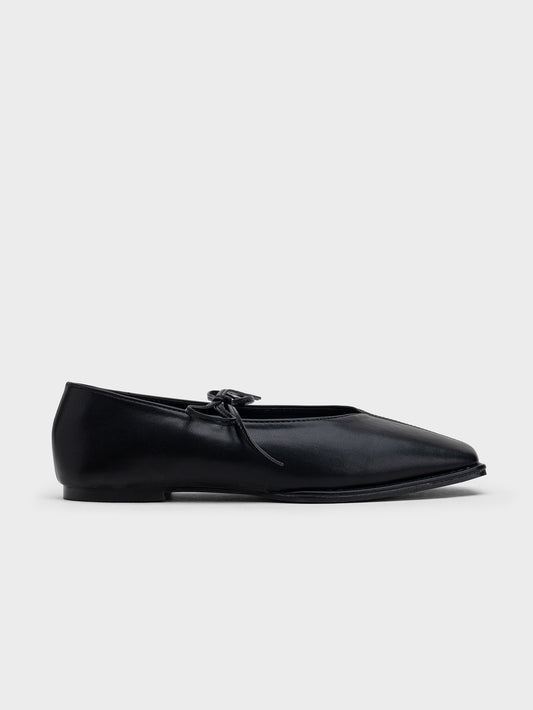 ZAPATO CORDONES PUNTA CUADRADA BLACK