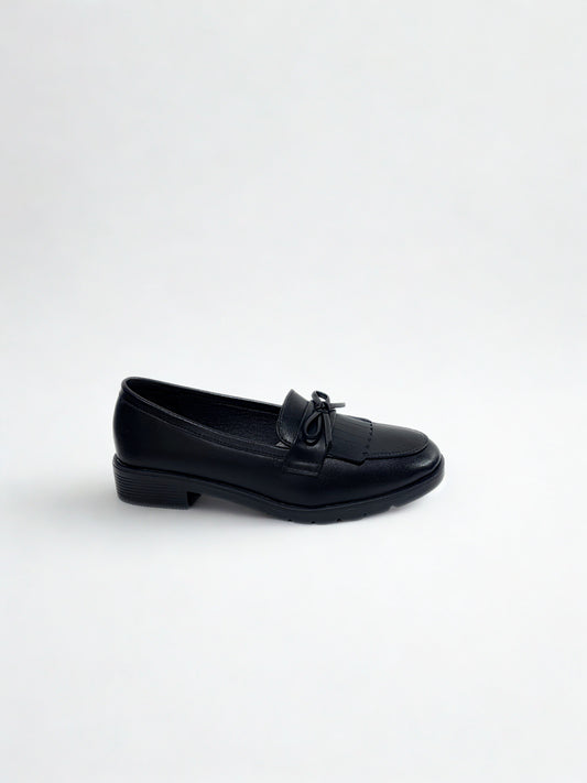 MOCASIN MALAK FLECOS NEGRO