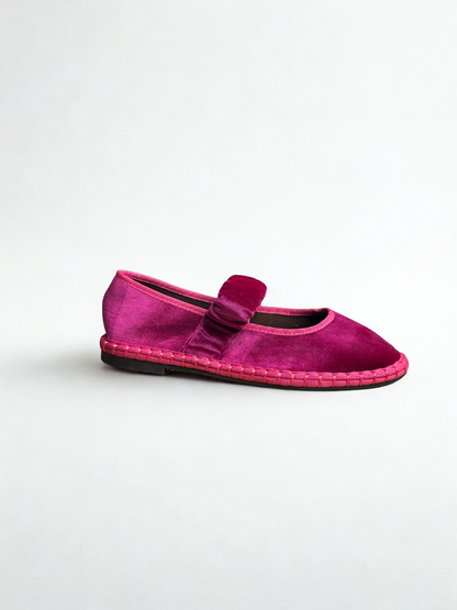 MERCEDITAS BEATRIZ CINTURÓN GOMA MAGENTA