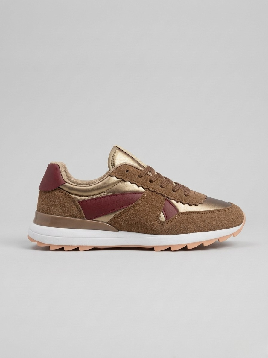 ZAPATILLA BILBAO BROWN/GOLD