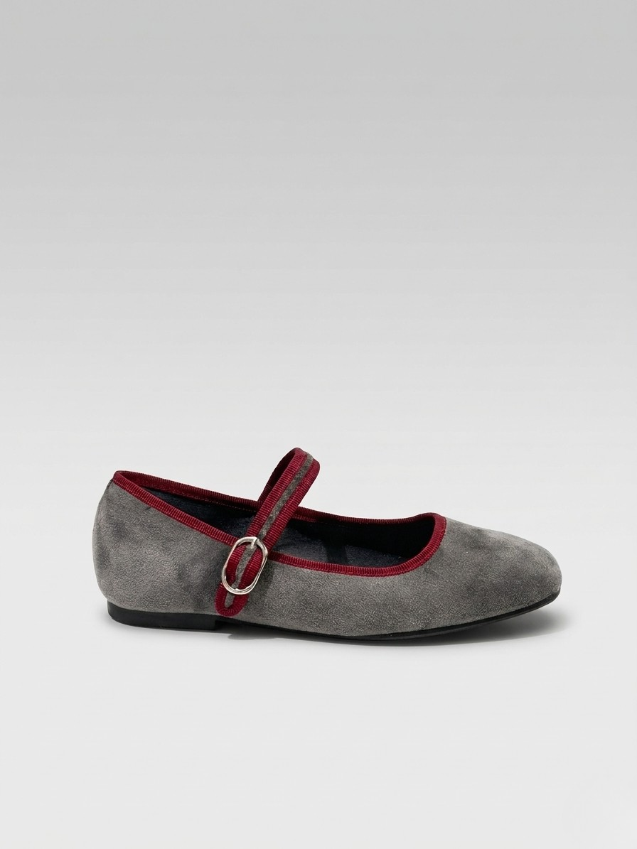 ZAPATO PLANO ZOE GREY/WINE