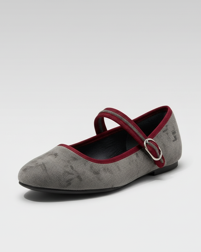 ZAPATO PLANO ZOE GREY/WINE