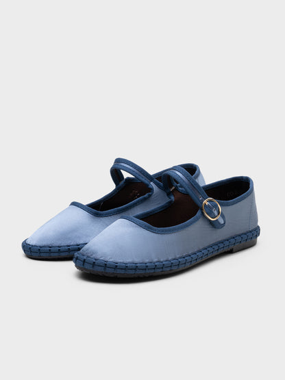 MERCEDITAS SATÉN MARY JANE  BLUE