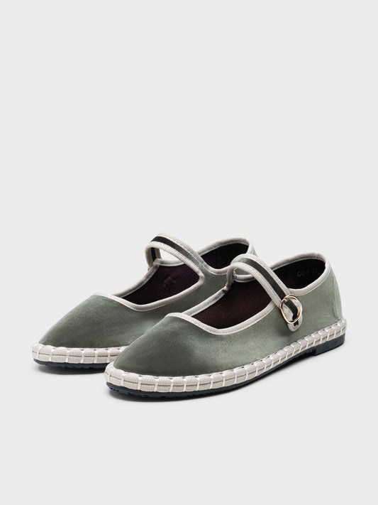 MERCEDITAS MIREIA TERCIOPELO OLIVE