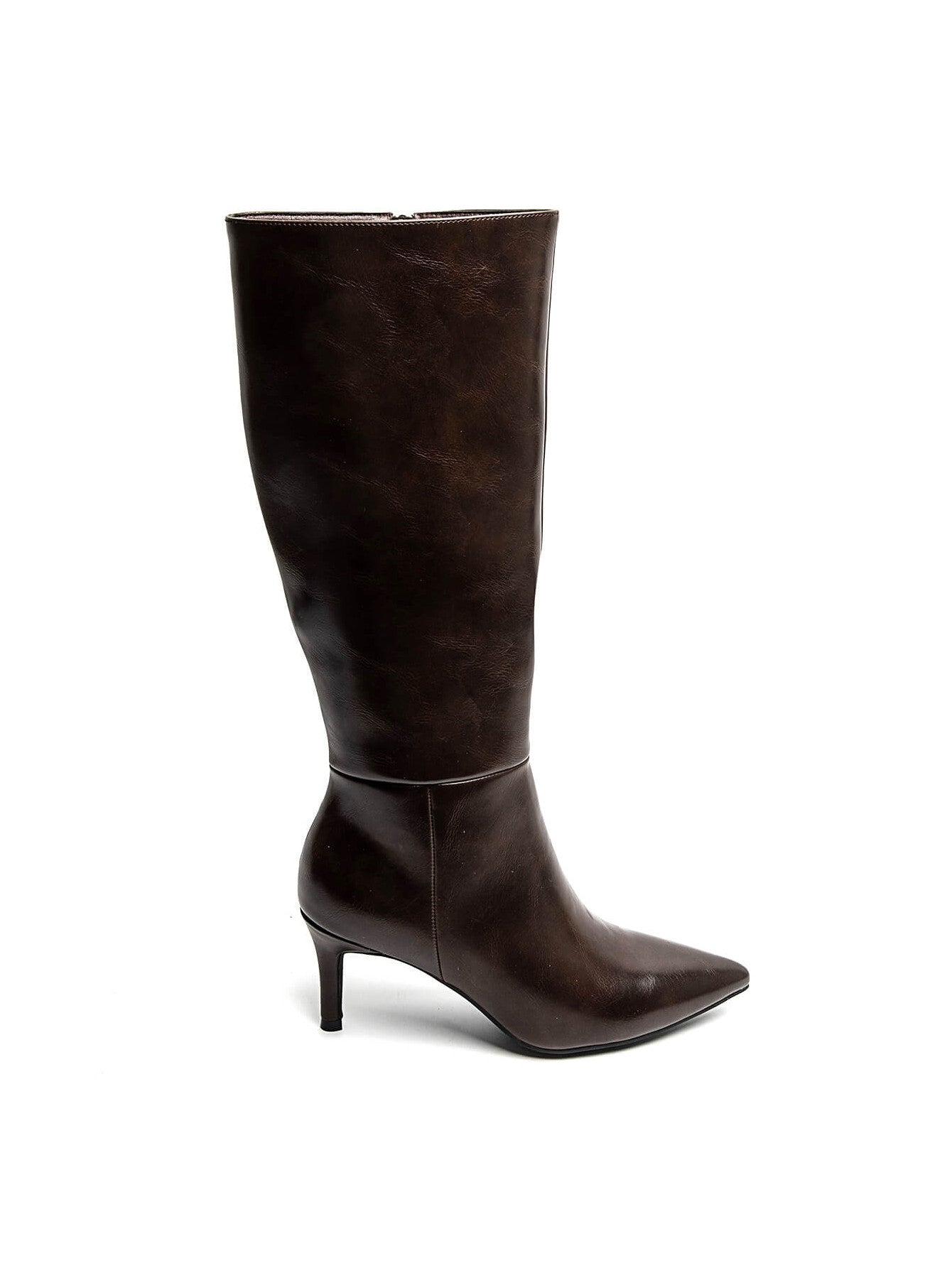 BOTA OLIVIA ALTA TACÓN KITTEN MARRÓN