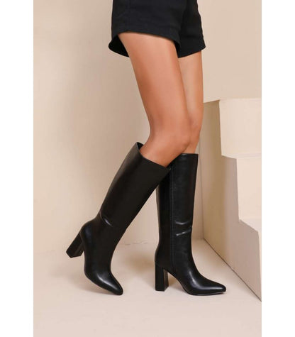 BOTA CARMEN ALTA TACÓN NEGRO