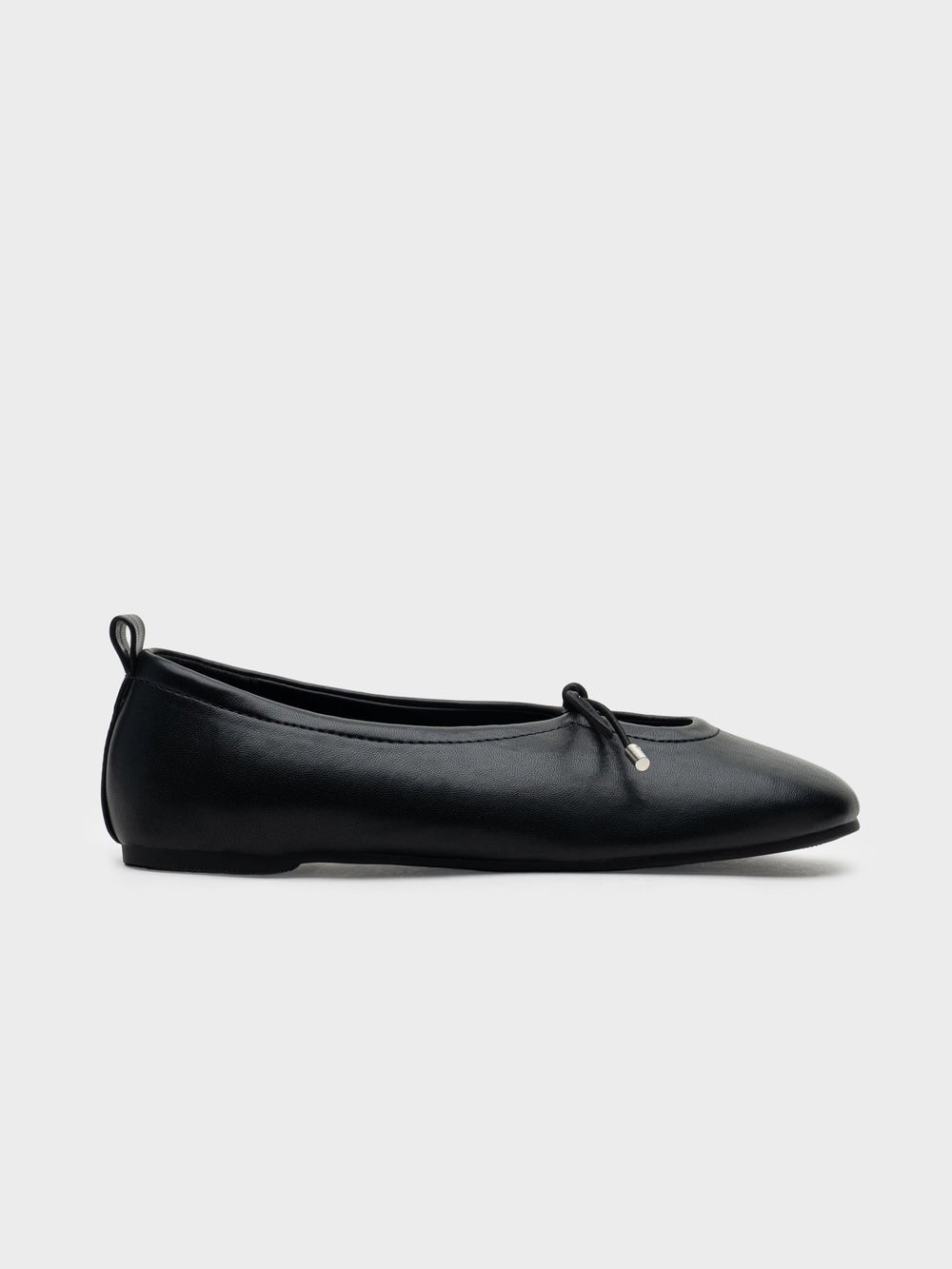 ZAPATO PLANO ESCOTE NUDO BLACK