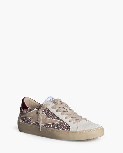 ZAPATILLAS SNEAKER RAYO BRILLO ROSA