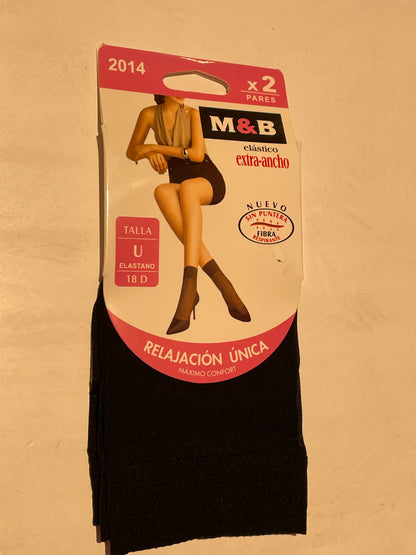 CALCETÍN NYLON NEGRO