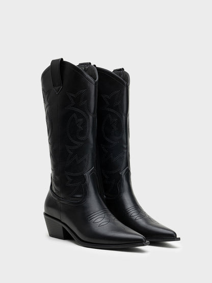 BOTAS COWBOY TIJUANA BLACK PU