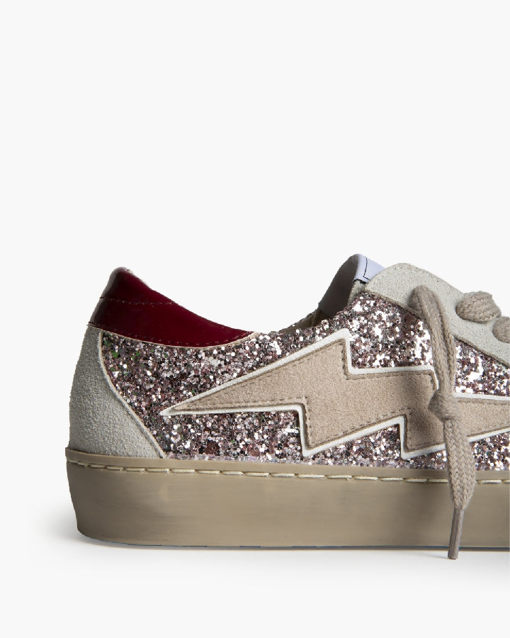ZAPATILLAS SNEAKER RAYO BRILLO ROSA