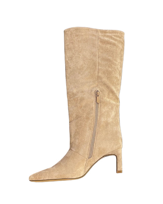 BOTA DIVA TACÓN KHAKI