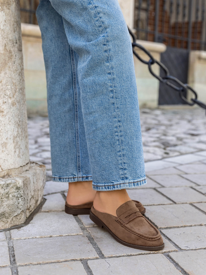 MOCASÍN MULE ANTELINA SADDLE MOKA
