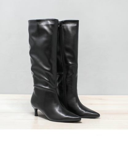 BOTA ALTA PUNTA TACON MEDIO PALOME NEGRO