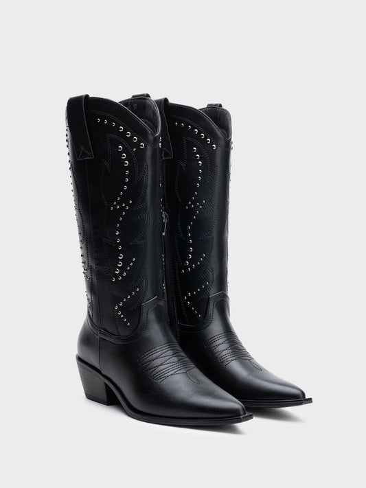 BOTA COWBOY TACHUELAS TRINY BLACK