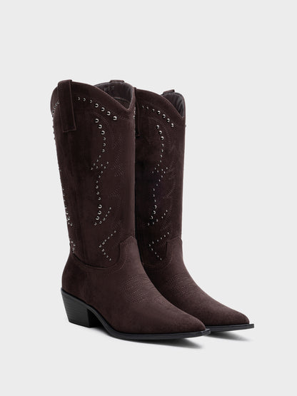BOTA COWBOY TACHUELAS TRINY BROWN