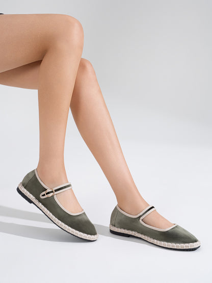 MERCEDITAS MIREIA TERCIOPELO OLIVE