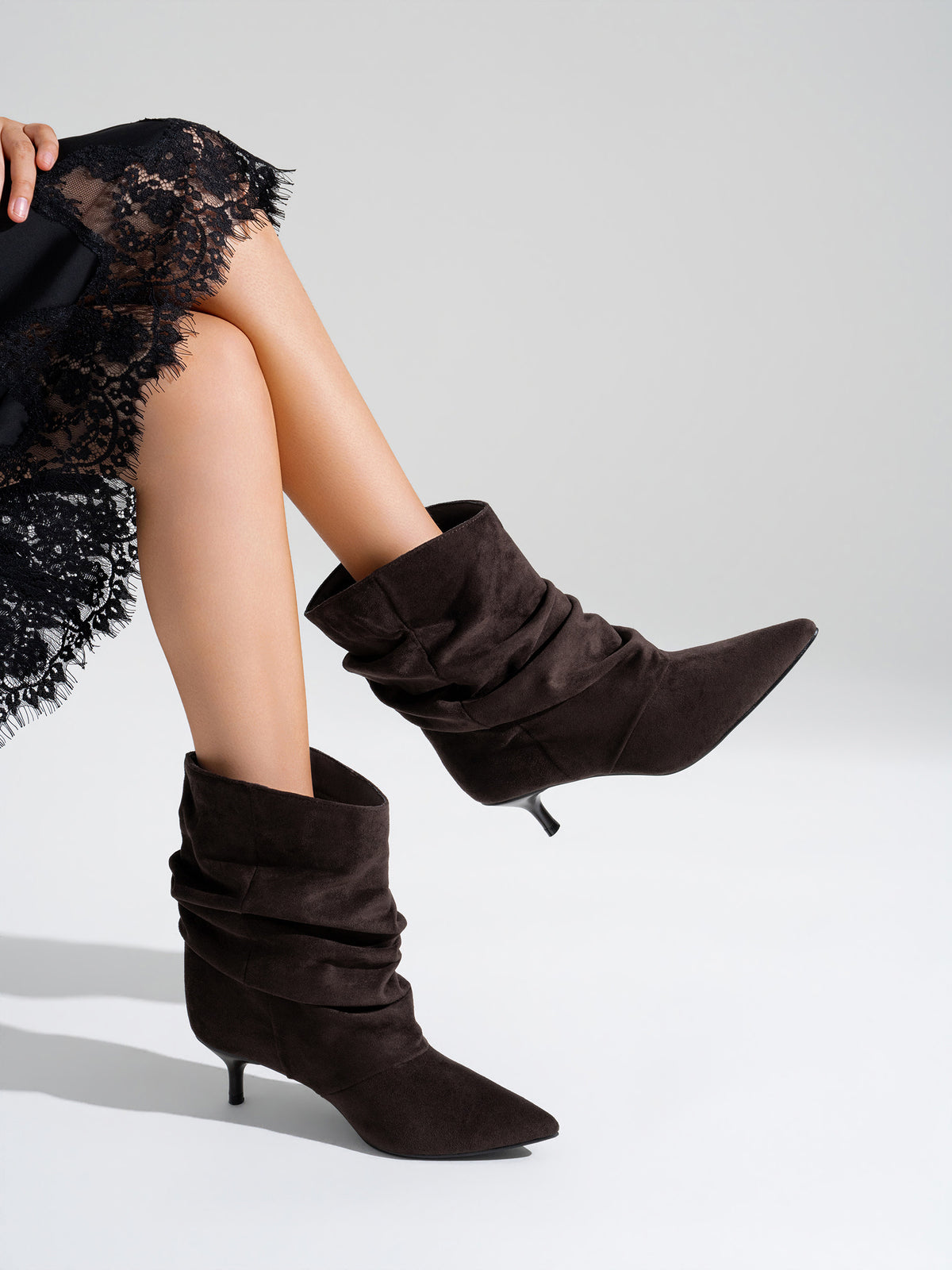 BOTIN TACON KITTEN SLOUCHY BROWN