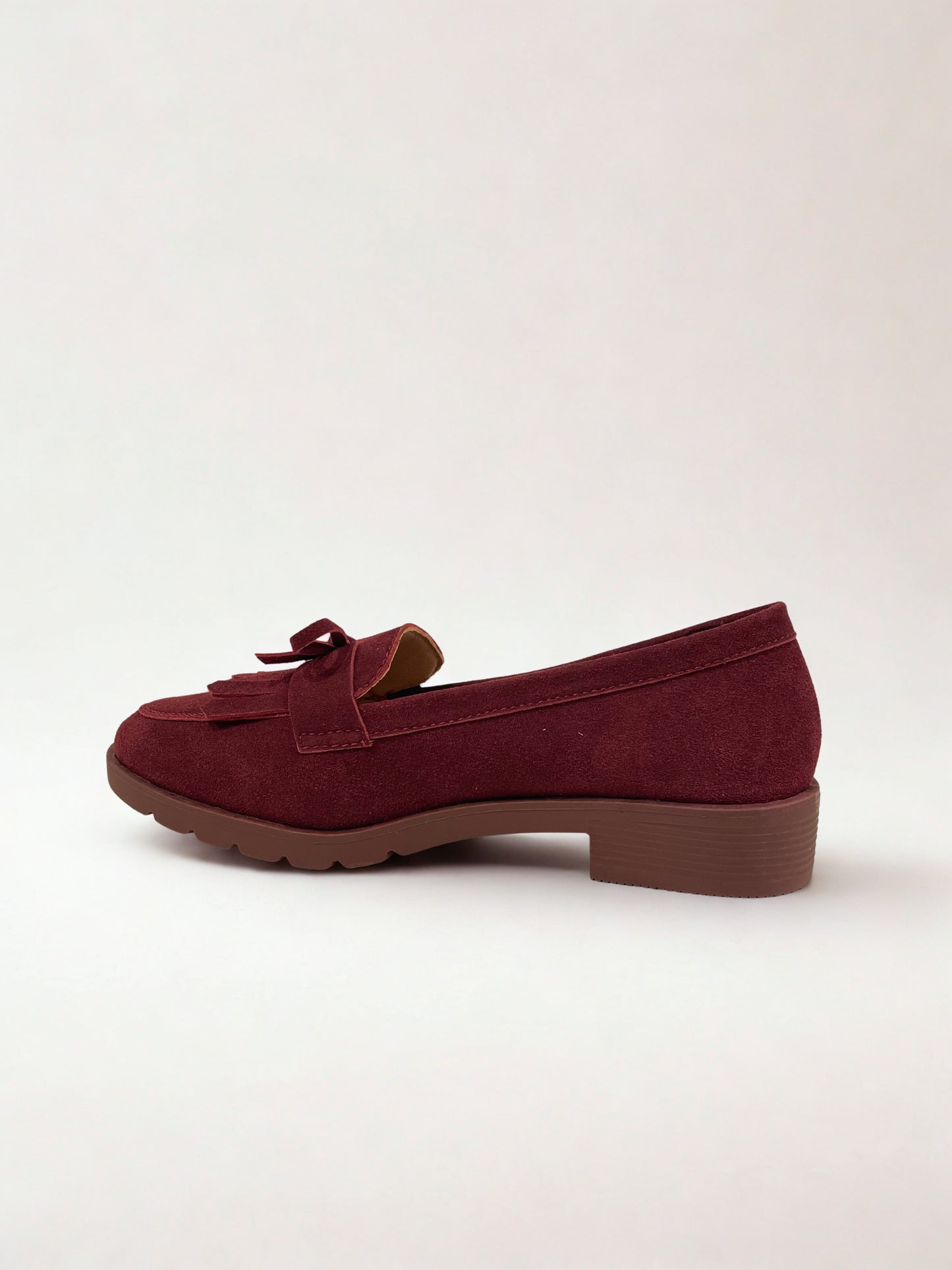 MOCASÍN BIGOTE ANTE PIEL WINE