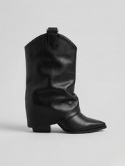 BOTIN POLAINA COWBOY BLACK