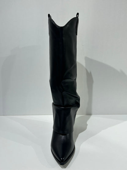 BOTA MERCEDES POLAINA COWBOY BLACK