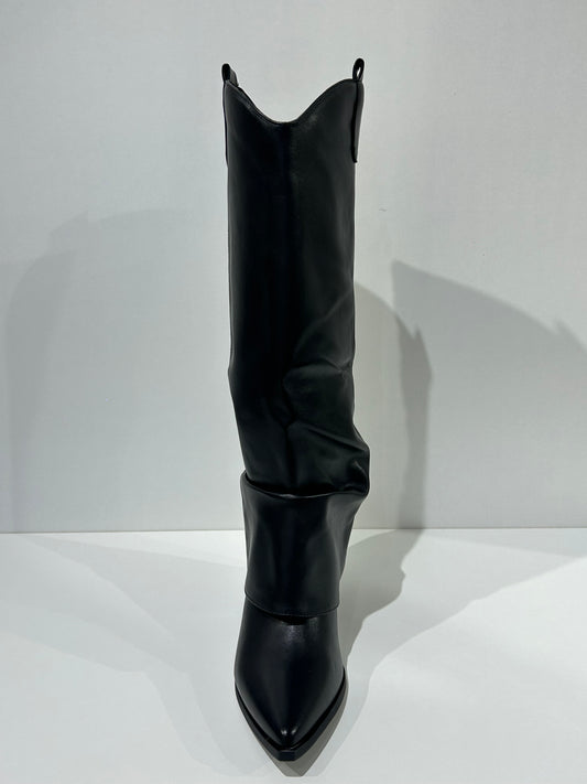 BOTA MERCEDES POLAINA COWBOY BLACK