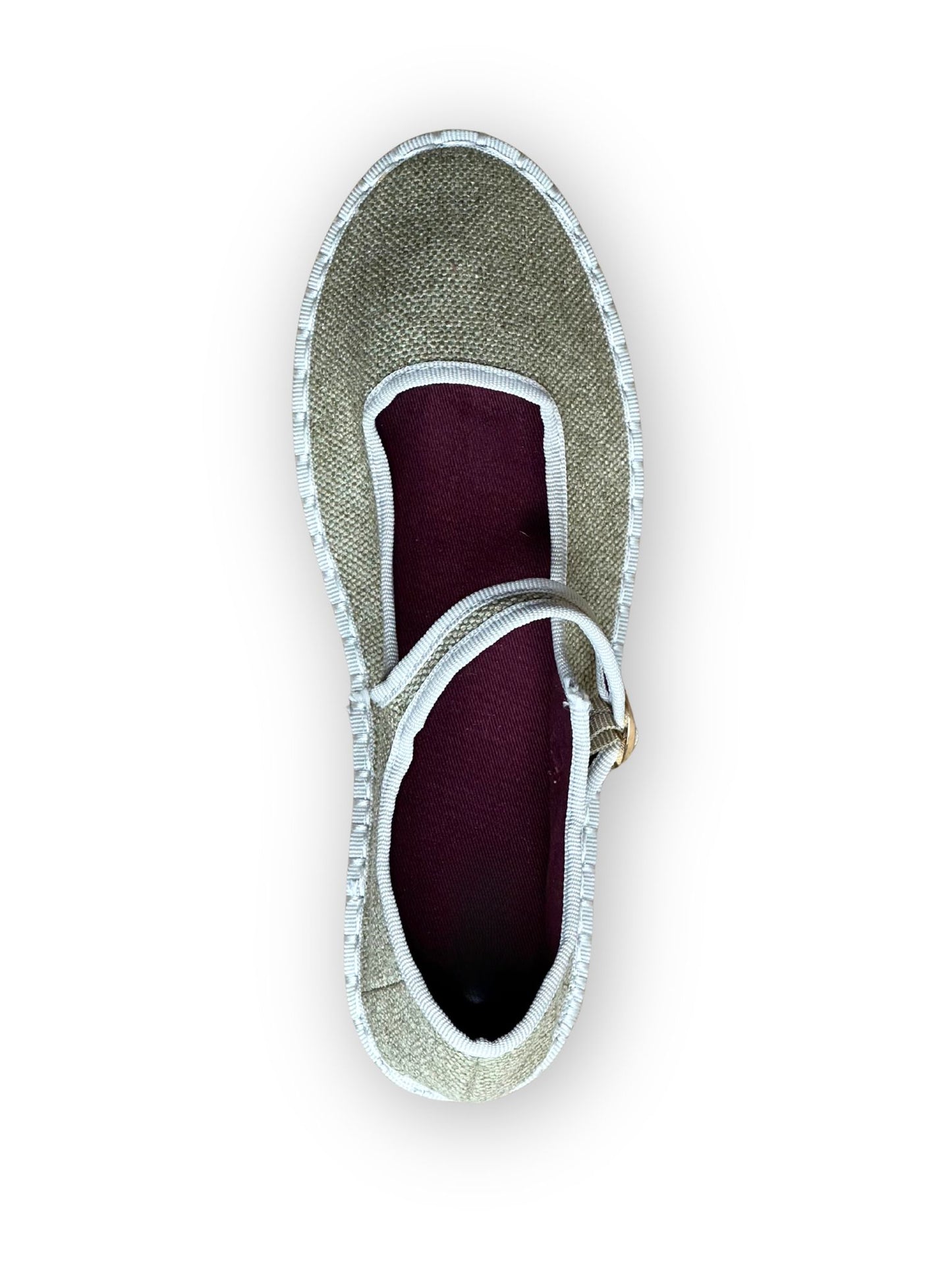 MERCEDITAS TAMARA TEXTIL OLIVE GREEN/BEIGE