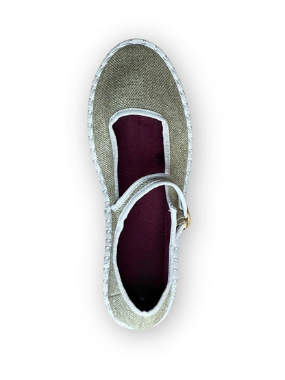 MERCEDITAS TAMARA TEXTIL OLIVE GREEN/BEIGE