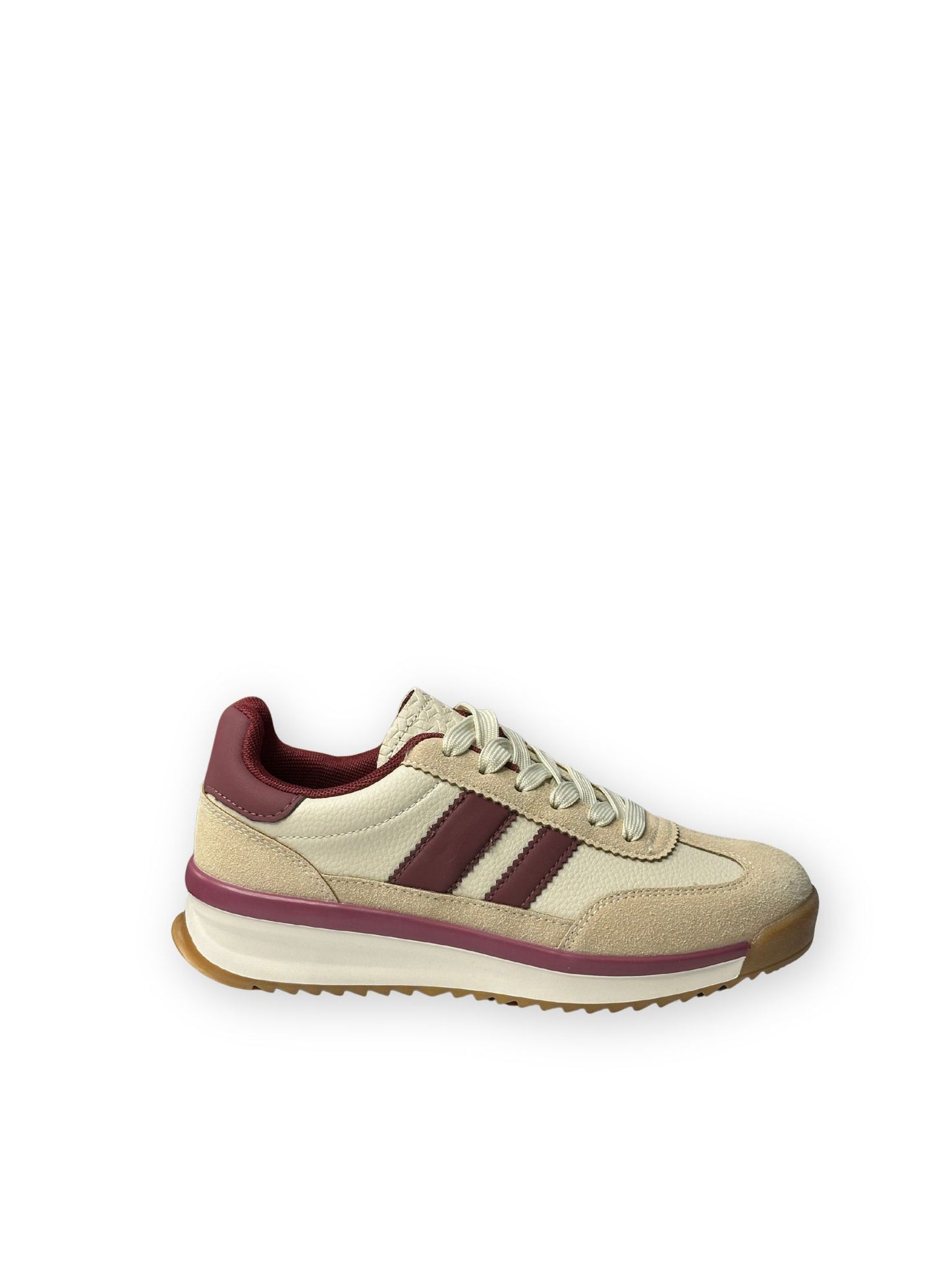 ZAPATILLAS ROCÍO BEIGE/WINE