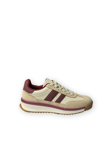 ZAPATILLAS ROCÍO BEIGE/WINE