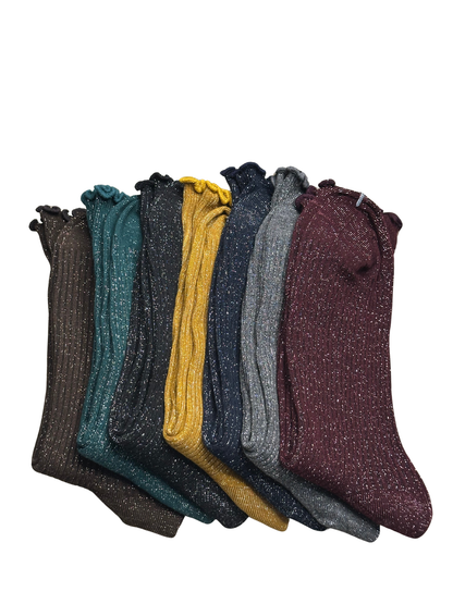 CALCETÍN BRILLO AMARILLO Nº3