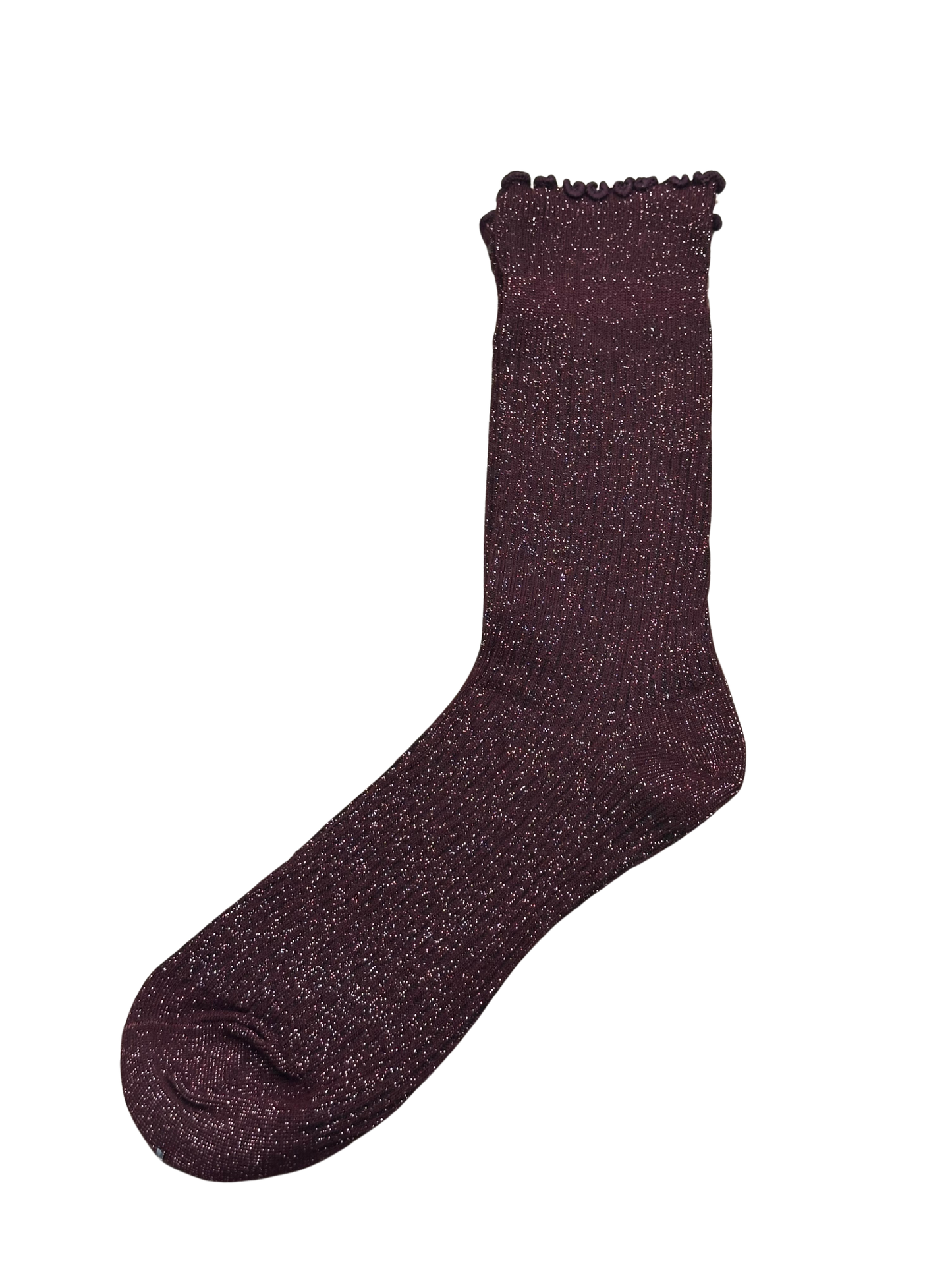 CALCETIN BRILLO BURDEOS Nº3