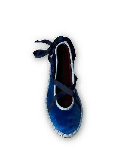 MERCEDITAS CARMEN CINTA TERCIOPELO AZUL