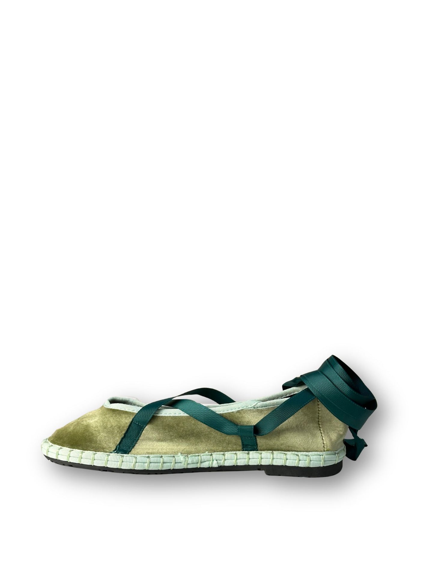 MERCEDITAS CARMEN CINTA TERCIOPELO VERDE OLIVA