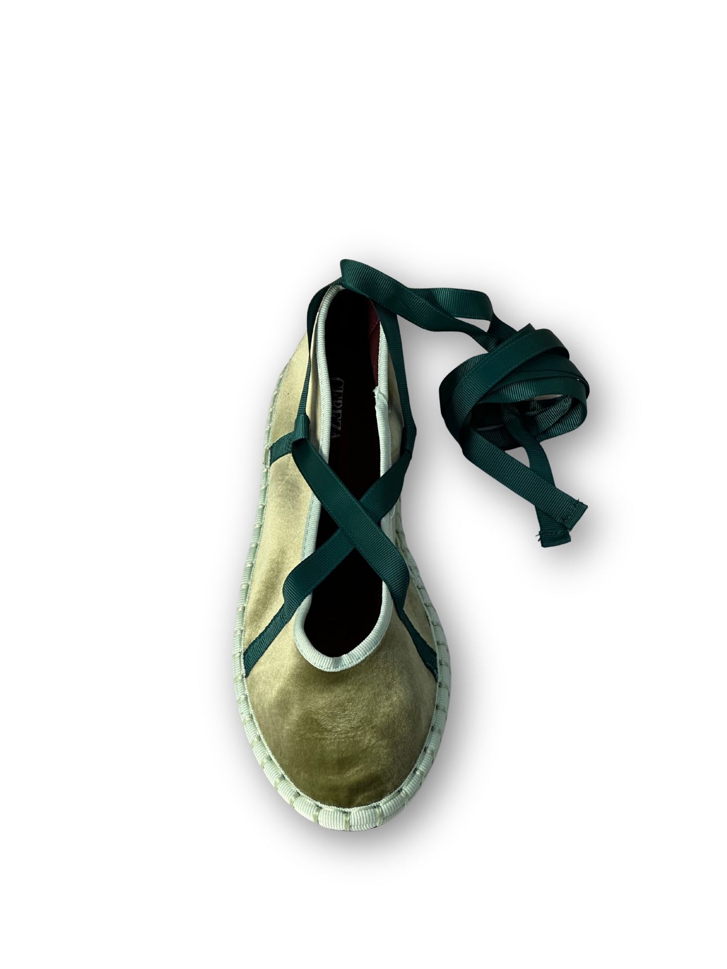 MERCEDITAS CARMEN CINTA TERCIOPELO VERDE OLIVA