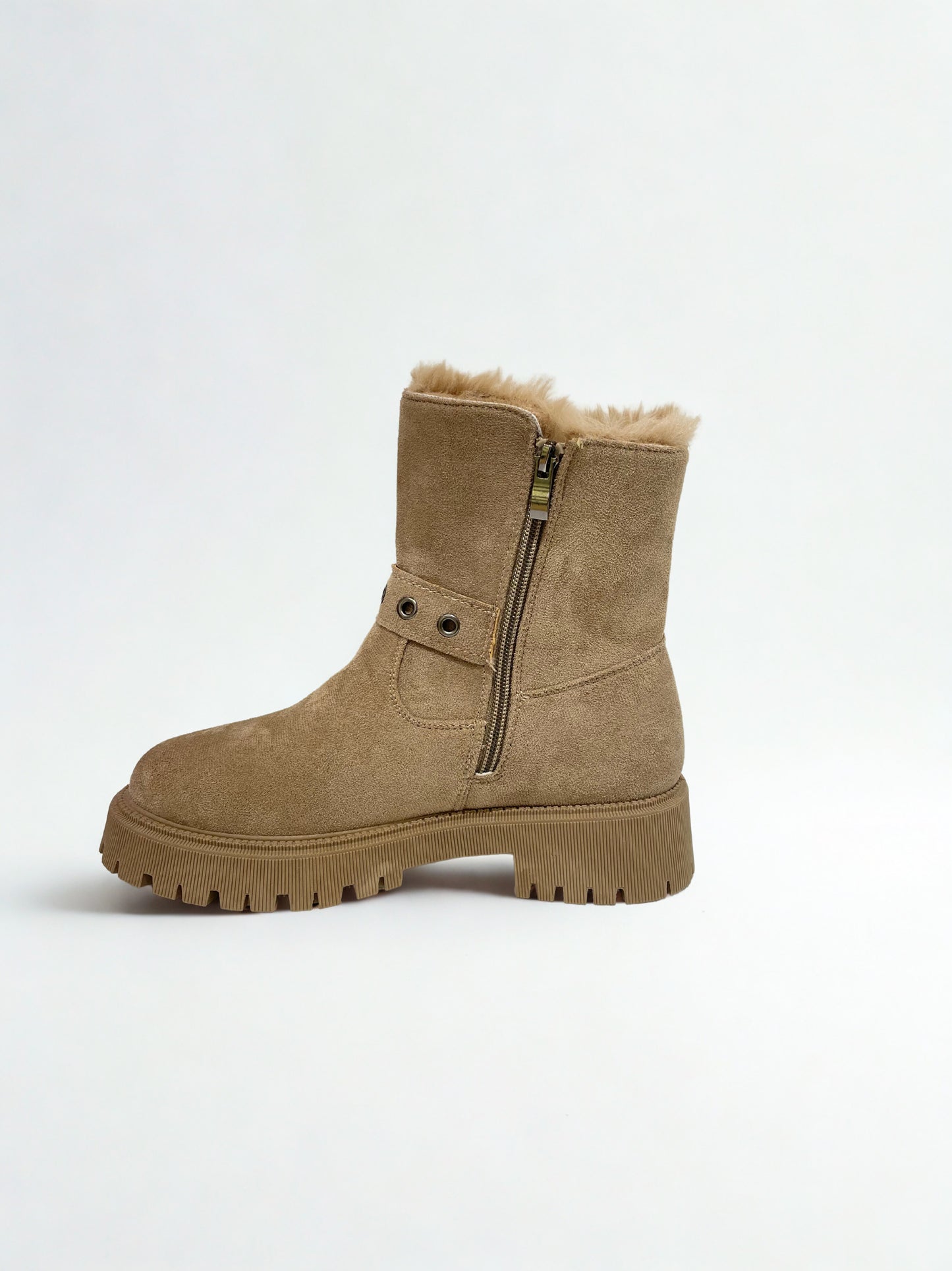 BOTA NIEVE HEBILLA KHAKI