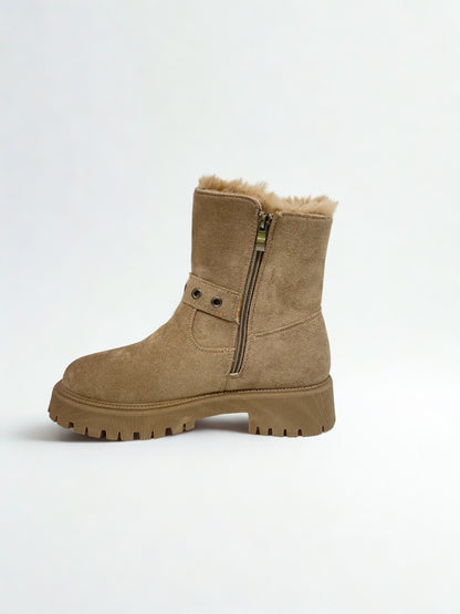 BOTA NIEVE HEBILLA KHAKI