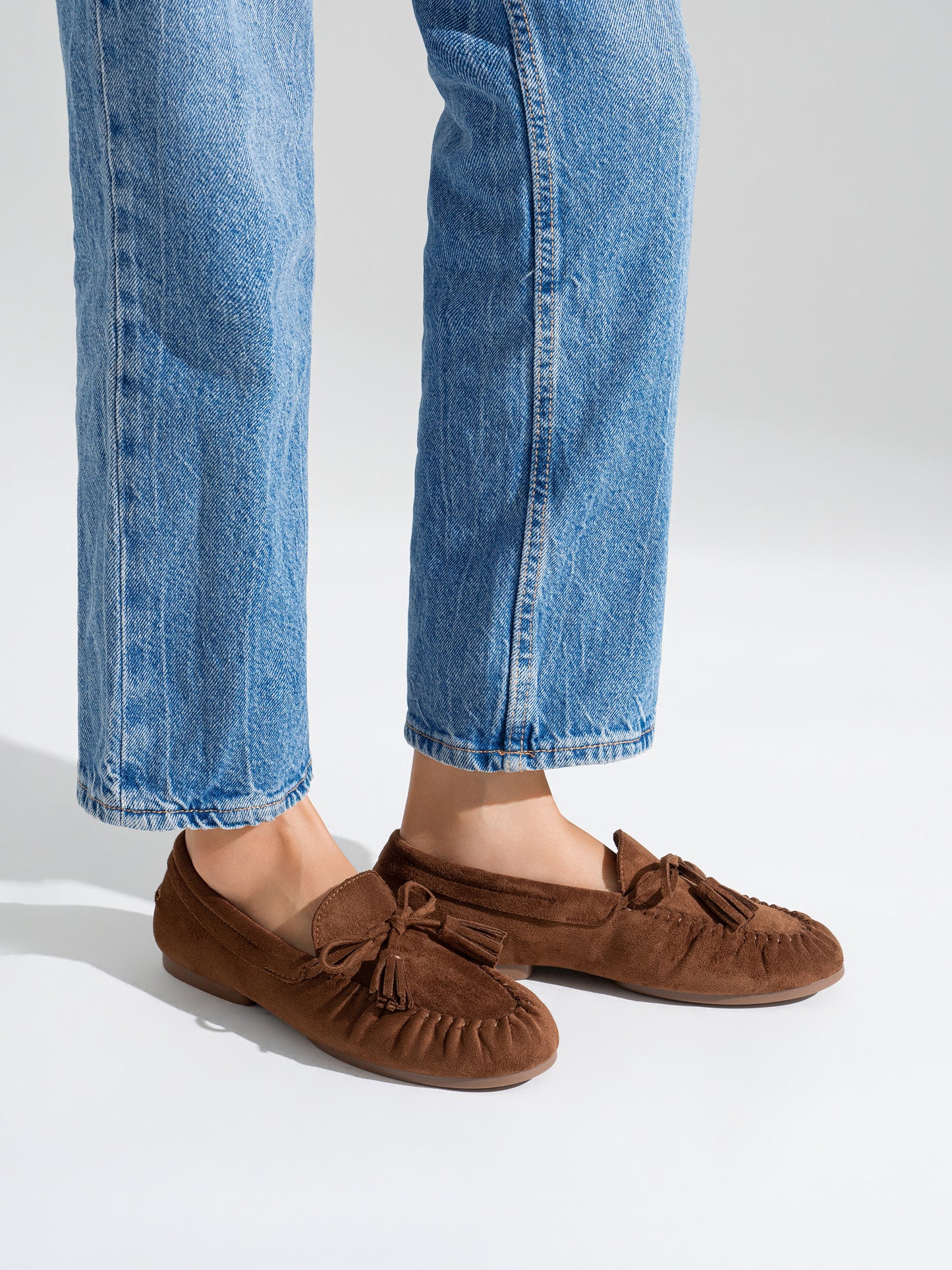 MOCASIN ARRUGADO BORLAS COGNAC