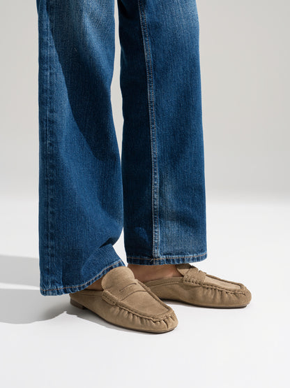 MOCASIN MULE ANTELINA KHAKI