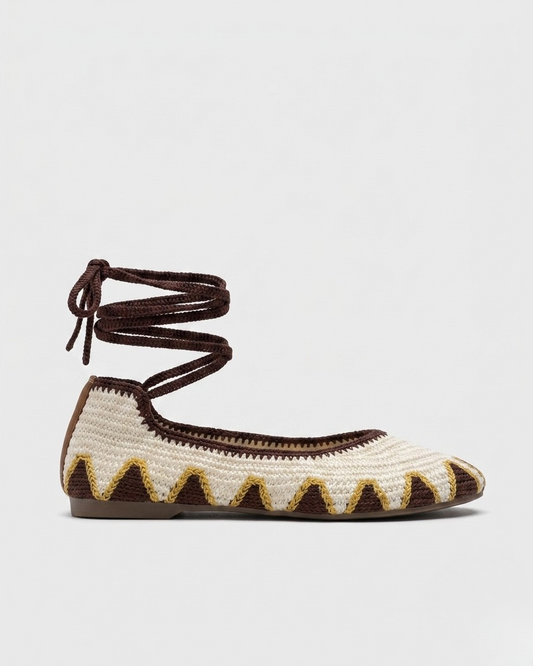 BAILARINA CROCHET ROMANA BEIGE/BROWN