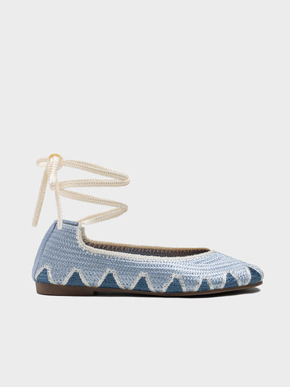 MERCEDITAS CROCHET ROMANA LT BLUE