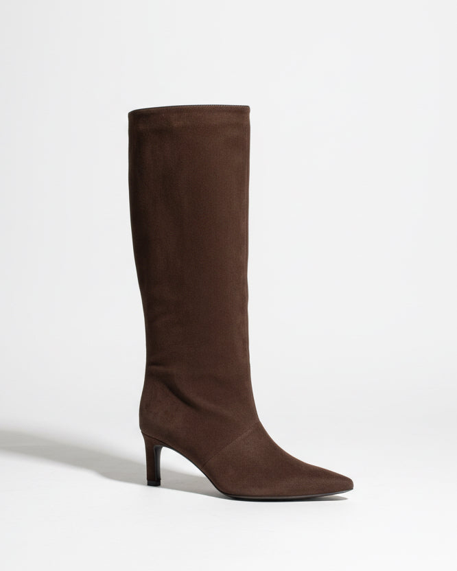 BOTA DIVA TACÓN BROWN
